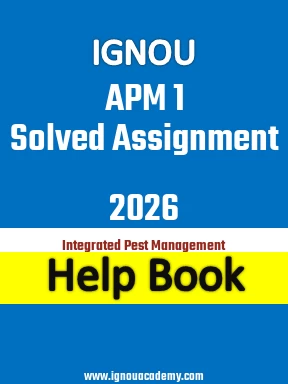 IGNOU APM 1 Solved Assignment 2026